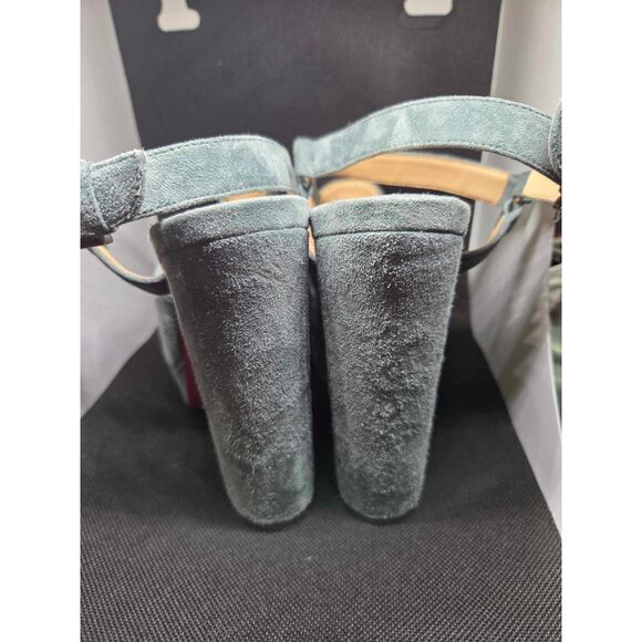 Christian Louboutin Tamila 140 MM Sandal/Clog Grey Suede 36.5 - Picture 7 of 14